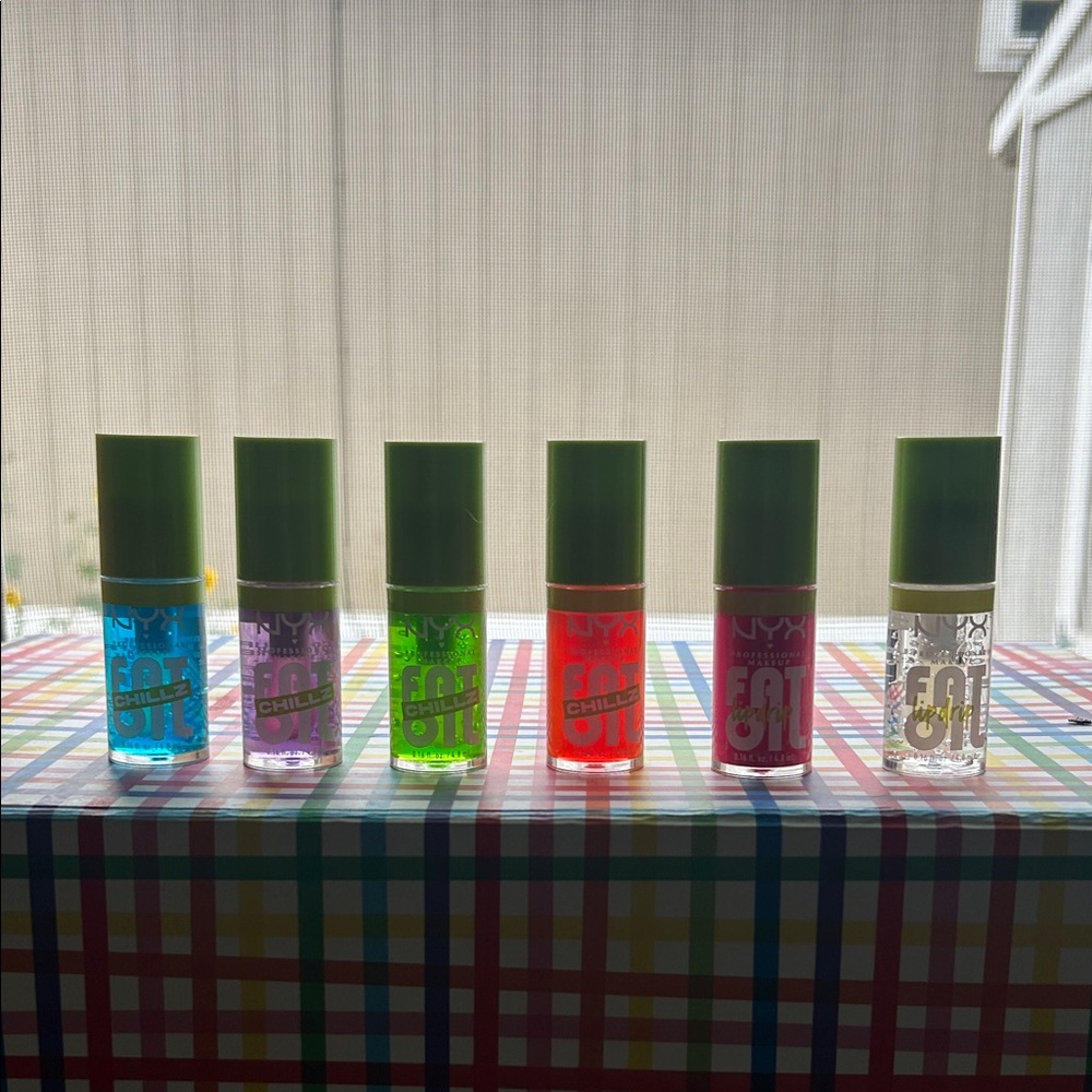 NYX Fat Oil Lip Drip Collection - Green, Pink, Clear